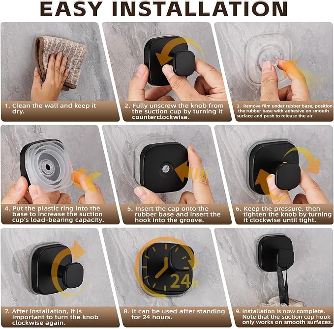 Heavy Duty Reusable Suction Cup Hooks - Image 7