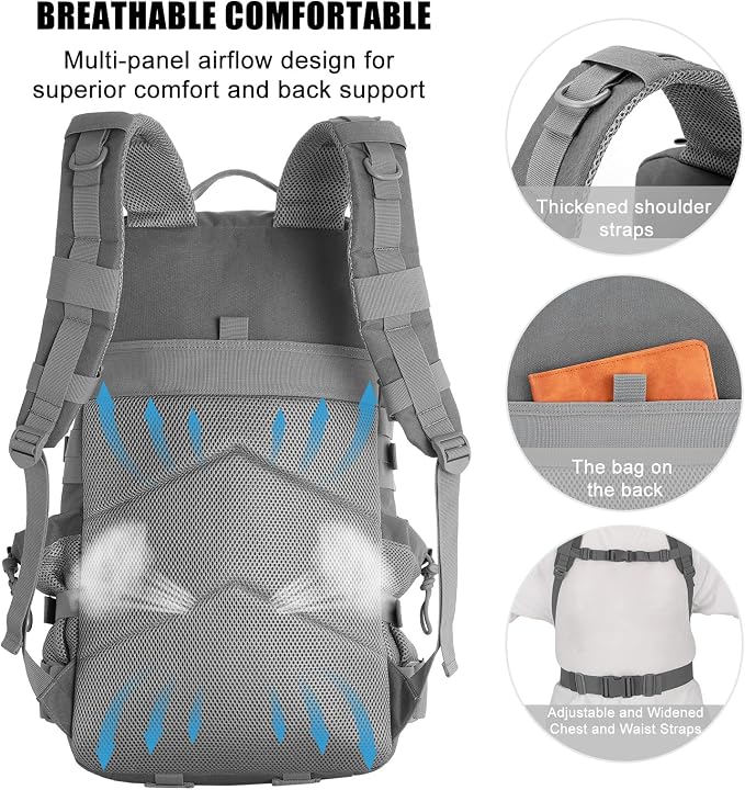 Military Tactical Backpack 50L Large Day Backpack - Image 4