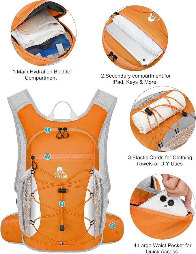 Hydration Backpack with 2L Water Bladder - Image 3