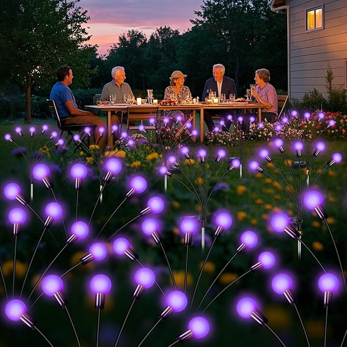 NBQQ Solar Garden Lights Outdoor, Waterproof Solar Powered Lights - Image 8