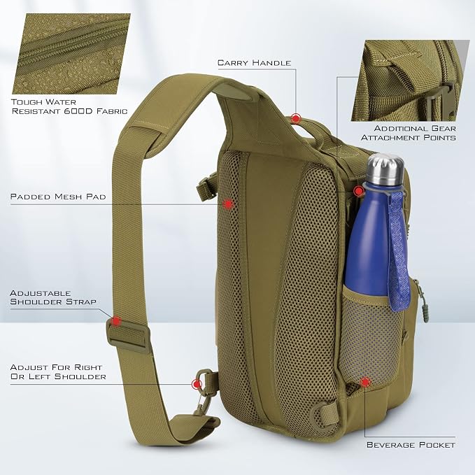 KastKing BlowBak Tactical Sling Tackle Bag-Lightweight Fishing Backpack Storge - Image 6