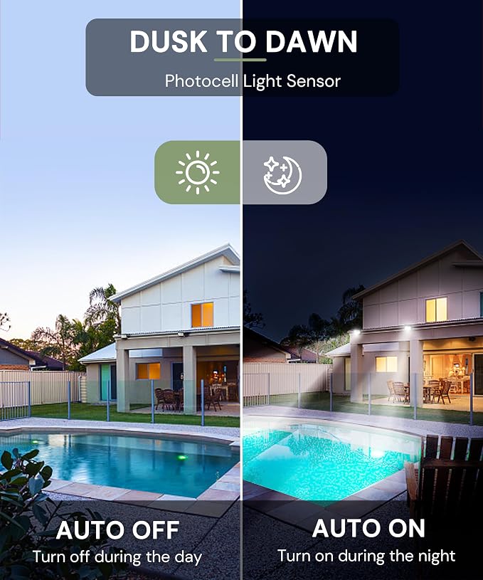 L LOHAS LED 150W Flood Light Outdoor, RGB Landscape Lighting - Image 3
