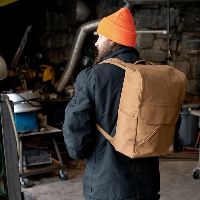 Carhartt 21L Top-Load Backpack, Durable Water Resistant Coated Canvas Base W/ - Image 9