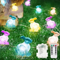 EXF Easter Decorations Bunny Pastel Fairy Lights, Battery Operated by EXF