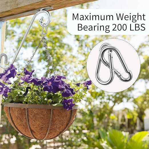 100 Pack M5 Spring Snap Hook Carabiner, Heavy Duty Galvanized Steel Quick Link - Image 6