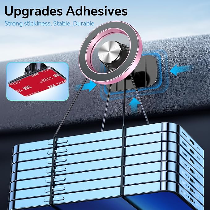 Kaistyle for Magsafe Car Mount【20 Strong Magnets】Magnetic Phone Holder for Car - Image 5