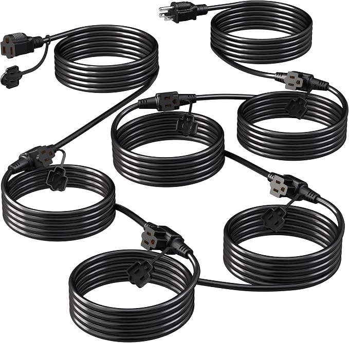 Eversimpleinc Black Outdoor Extension Cord by EversimpleInc