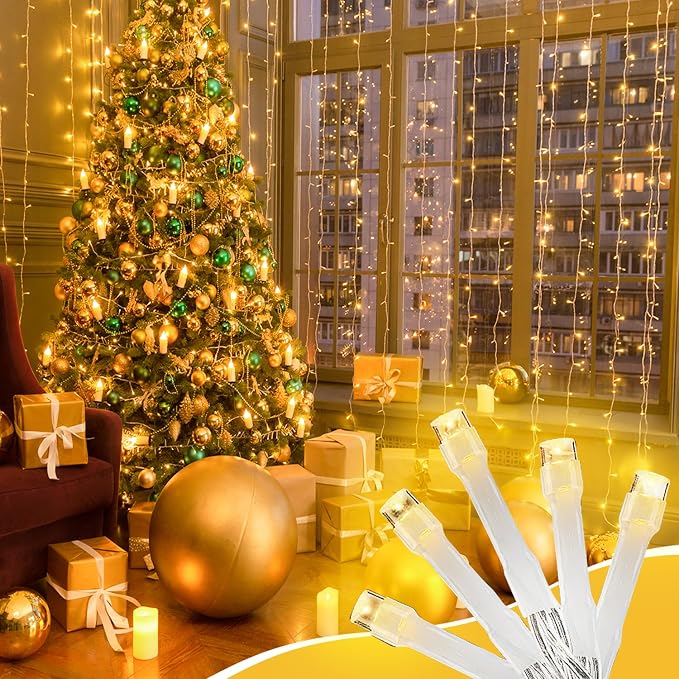 210 LEDs Warm White LED String Lights – 70FT Transparent Wire, Waterproof & - Image 5