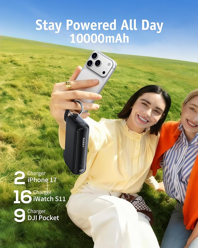 RORRY Flow Portable Charger, 10000mAh 40W Fast Charging Power Bank - Image 7