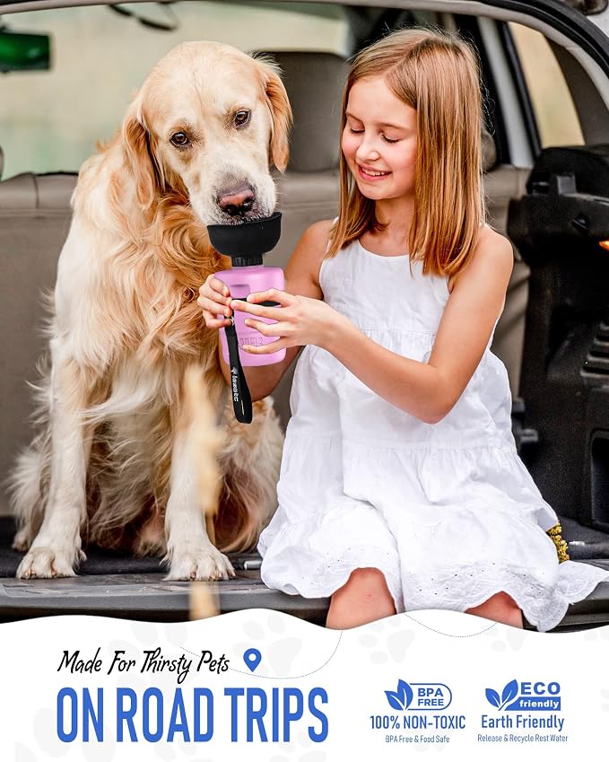 lesotc Dog Water Bottle, Portable Pet Dispenser - Image 7