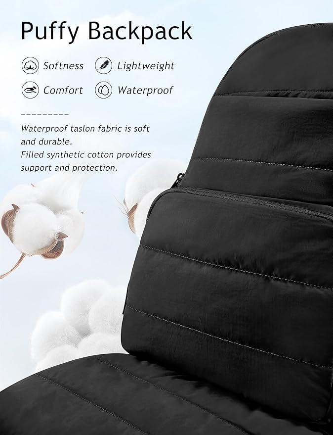 Uselike Travel Backpack for Women, 15.6 Inch Laptop Backpack, Quilted College - Image 6