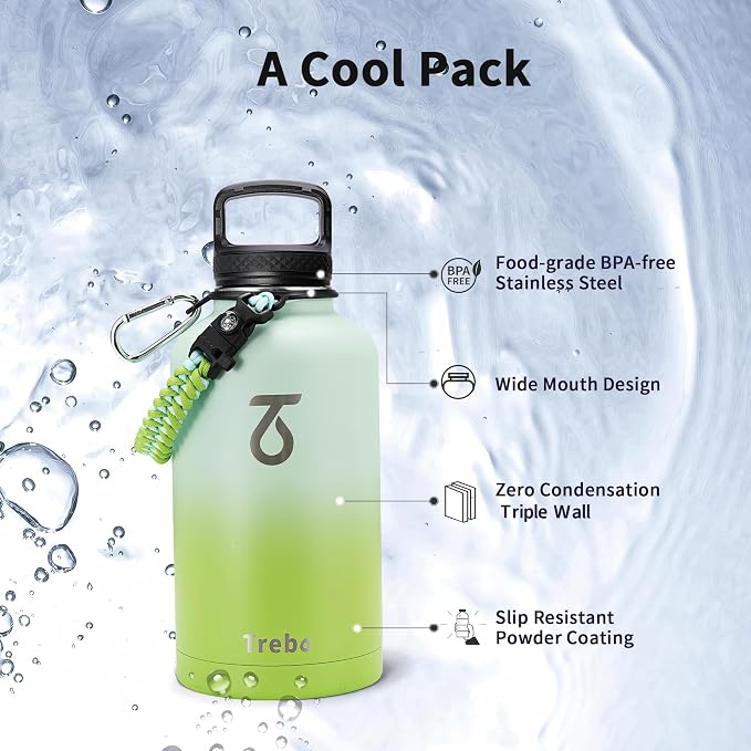 Trebo 64 oz Water Bottle Insulated - Image 6