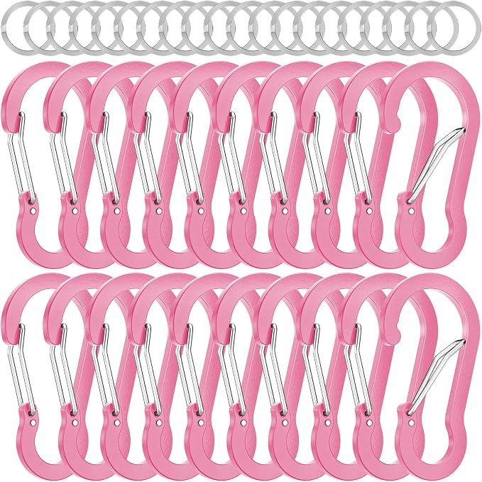 sprookber 2" Small Carabiner Clip, D Ring Caribeener, Spring Snap Hook by Sprookber
