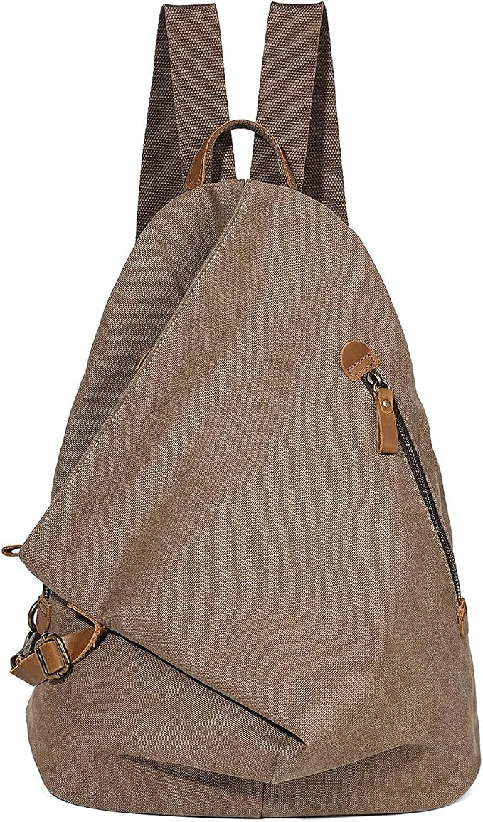 KL928 Canvas Vintage Backpack – Large Casual Daypack Outdoor Travel Rucksack by KL928