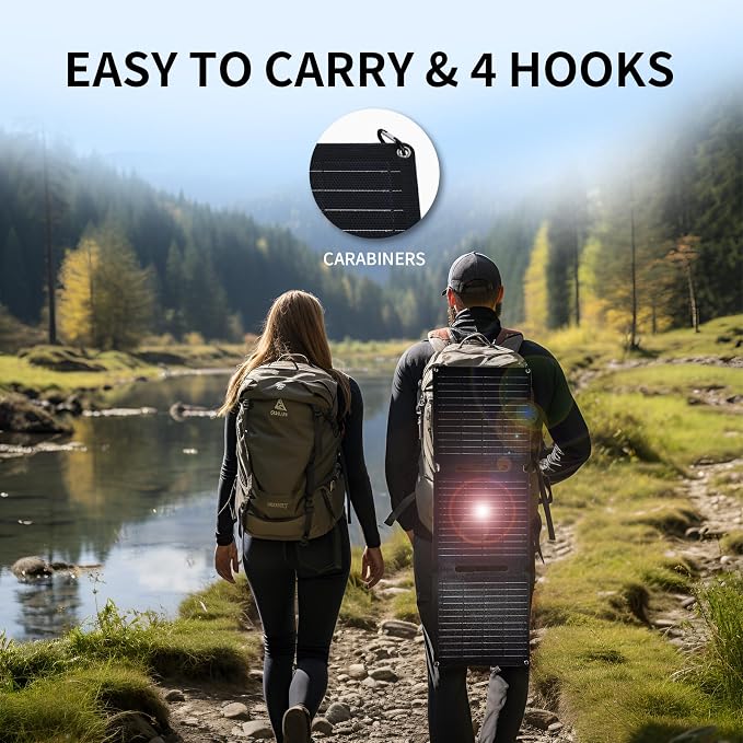 30W Portable Solar Panel, Foldable Solar Panels Charger - Image 3