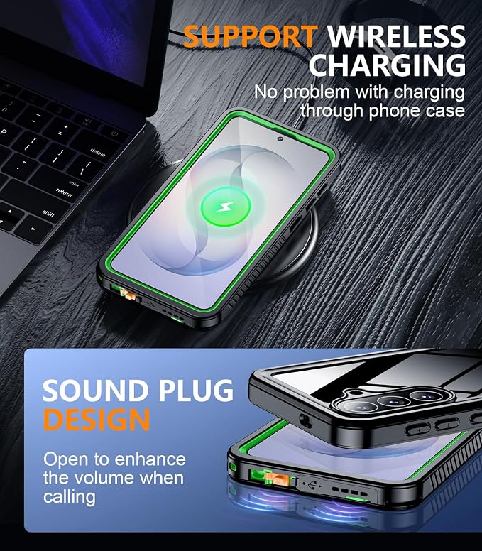 Temdan Designed for Samsung Galaxy S26 Plus Case Waterproof, Built-in Lens & - Image 8