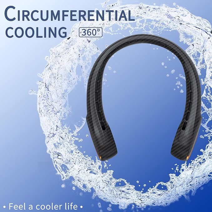 FrSara Neck Fan, Portable Personal Fan Strong Wind, Air Volume, 360° Cooling - Image 5