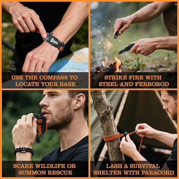 Paracord Survival Bracelet - Image 4