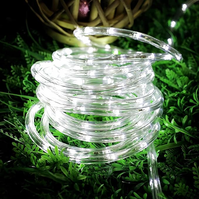 Lighting EVER 33ft 240 LED Outdoor Rope Lights Cool White 6000K, 24 V - Image 2