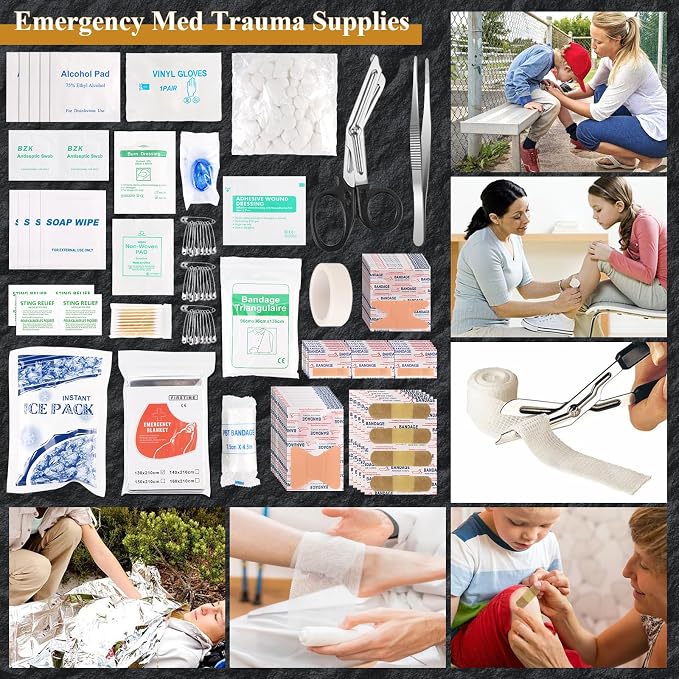 Abpir318 PCS Emergency Survival Kit, Survival Gear and Equipment First Aid Kit - Image 6