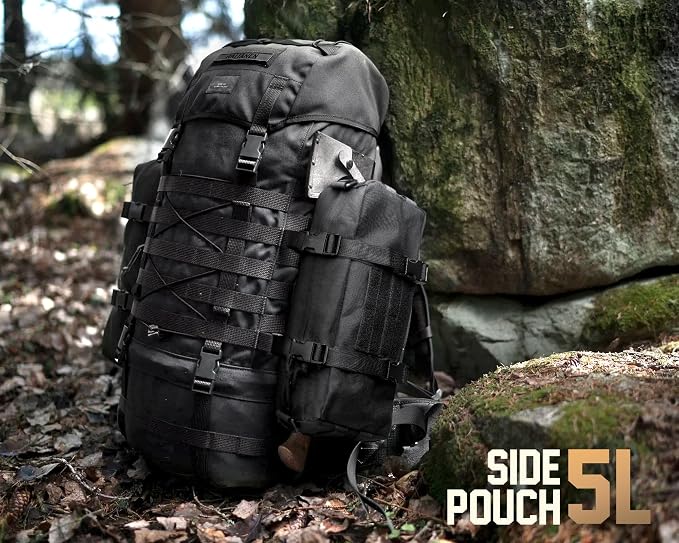 WYNEX Large Molle Pouch, Tactical Molle Bag Vertical Admin Pouch, Modular - Image 2