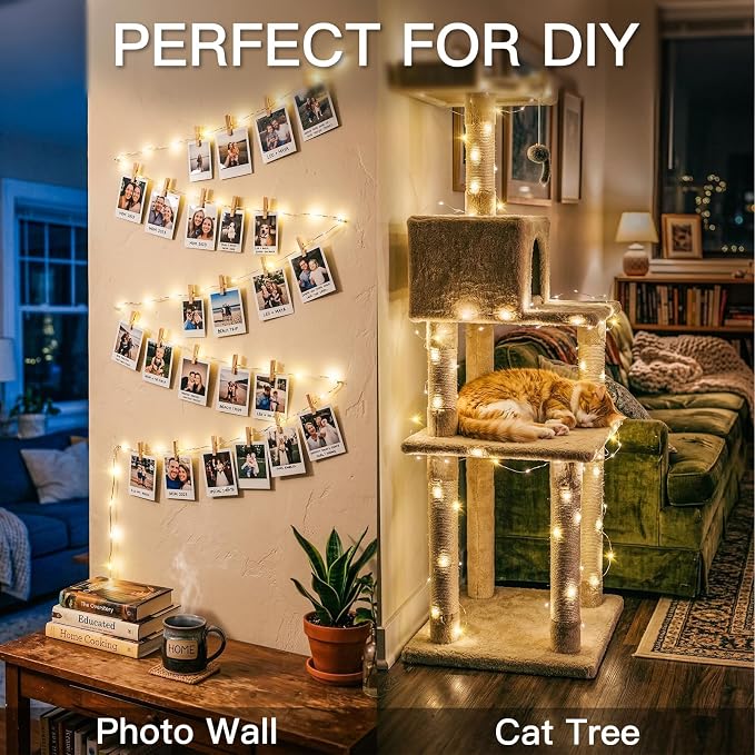 suddus 66ft 200 LED Outdoor String Lights, Fairy Lights Battery Operated - Image 7