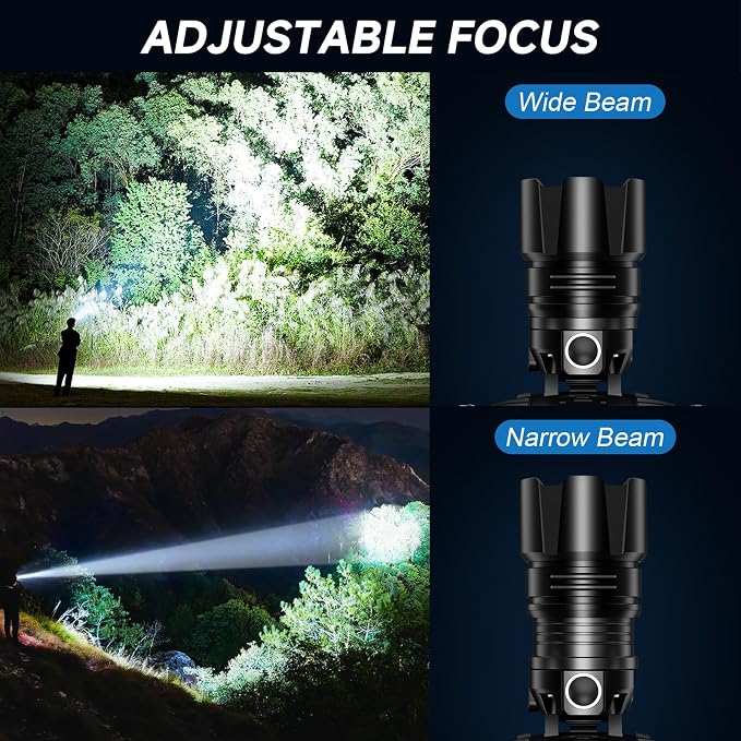 NiaoChao 2Pack Headlamp Rechargeable, 99000 LM Super Bright LED Head Lamp - Image 5