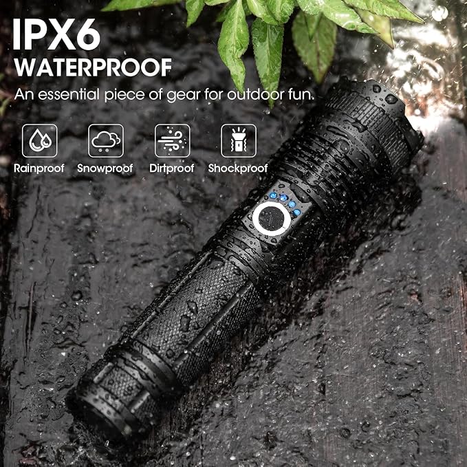 Rechargeable 99, 000 High Lumens Flashlight - Image 6