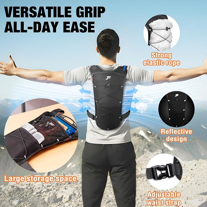 JXFUKAL Running Vest, Lightweight Hydration Backpack - Image 6