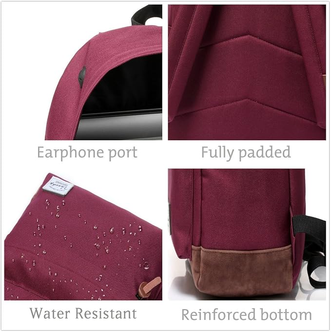 Backpack for Men Women, VASCHY Classic Water-resistant Lightweight Travel - Image 3