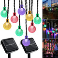 Outdoor Solar String Lights, 2x46FT 66LED 8Modes Crystal Color Solar Powered by Unknown