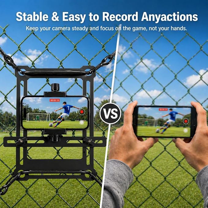 Fence Phone Mount for Baseball Games, Compatible - Image 3