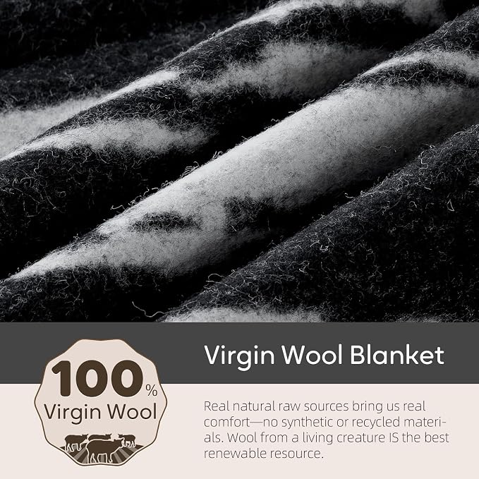 Molithe 100% Wool Blanket, Military Wool Blanket, Sporting Events, Survival Kits - Image 5