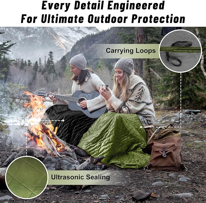 Waterproof Outdoor Blanket 82”X 55” Packable, Stadium Blankets - Image 5