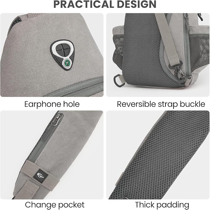 G4Free Canvas Sling Bag Crossbody Backpack - Image 6