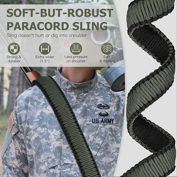 VVAAGG Two-Point Paracord Rifle Sling - Image 4
