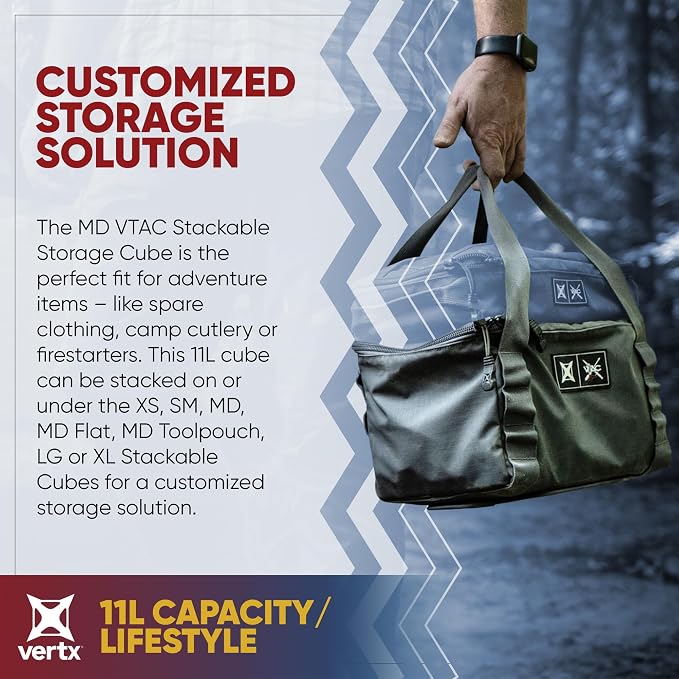 Vertx VTAC Stackable Storage Cube, Car Tactical Gear Carry Bag Organizer - Image 2