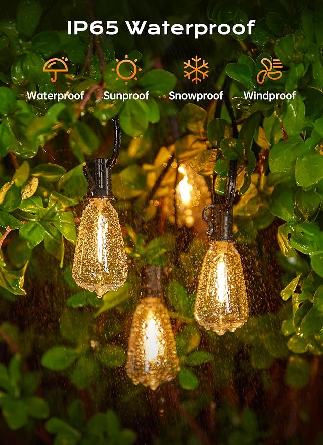 Minetom 100FT Outdoor String Lights - Image 3