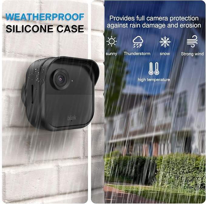 Silicone Case Cover for All-New Blink Outdoor 4, 3 Pack Weatherproof Skin Cover - Image 2