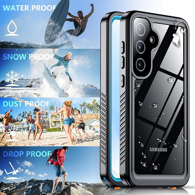 SPIDERCASE Designed for Samsung Galaxy S25 Case Waterproof, Built-in Full - Image 4