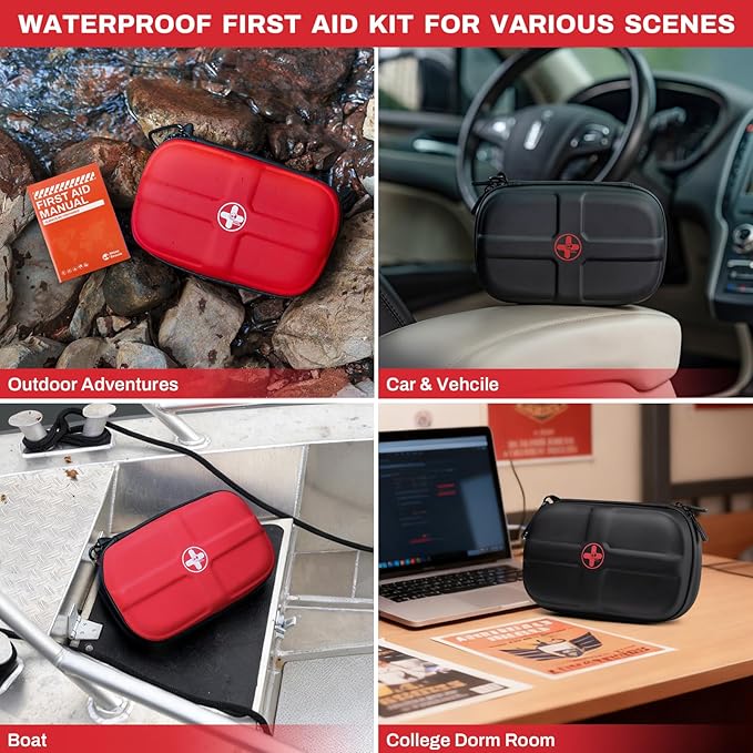 RHINO RESCUE EVA First Aid Kit, Small Waterproof Backpack Emergency Hiking - Image 6