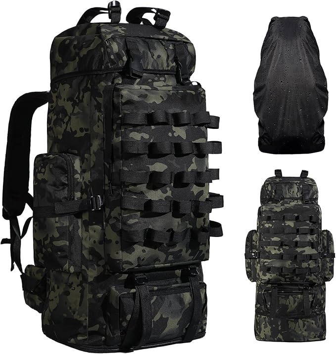 70L/100L Camping Hiking Backpack by Unknown