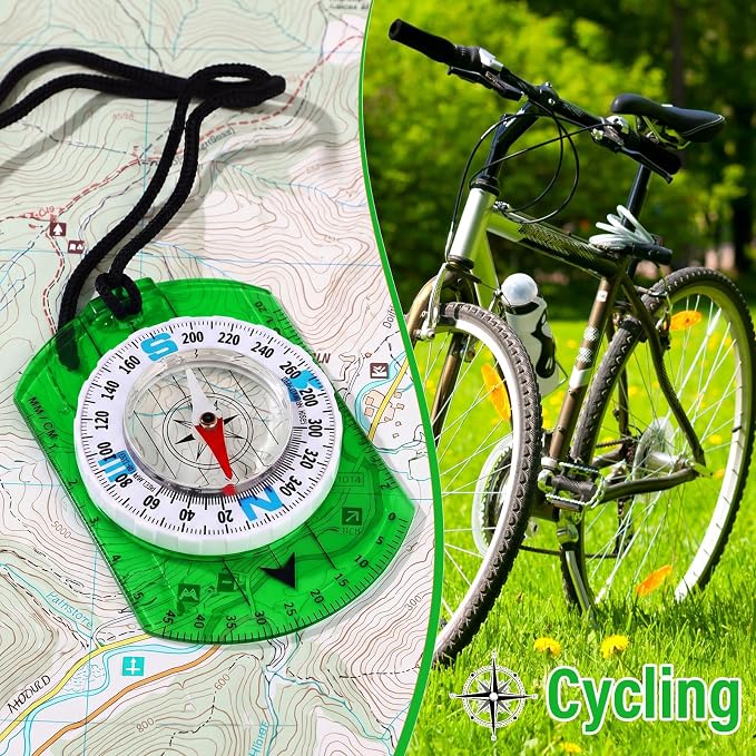 20 Pcs Acrylic Orienteering Compass Hiking Backpacking Survival Reliable - Image 6