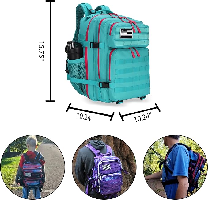 Lovelinks21 25L Tactical Military Backpack Small Travel Rucksack - Image 2