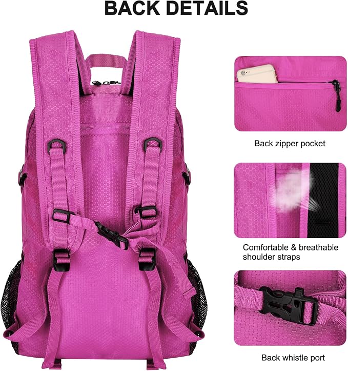 Goloni 45L Hiking Backpack Lightweight Foldable, Waterproof Camping Backpack - Image 5