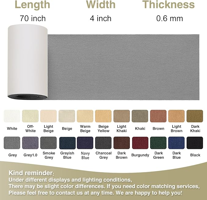 Gheeidau Canvas Repair Tape 4×70 Inch Waterproof Self-Adhesive Fabric Repair - Image 4