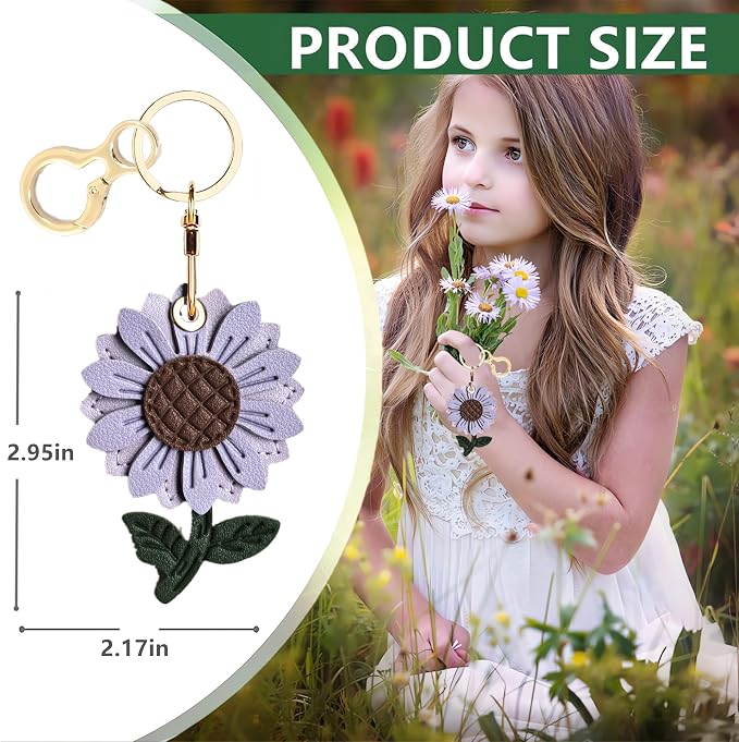 Leather Keychain Holder Case Compatible - Image 2