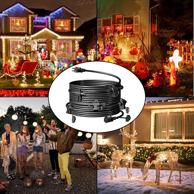 Eversimpleinc Black Outdoor Extension Cord - Image 6