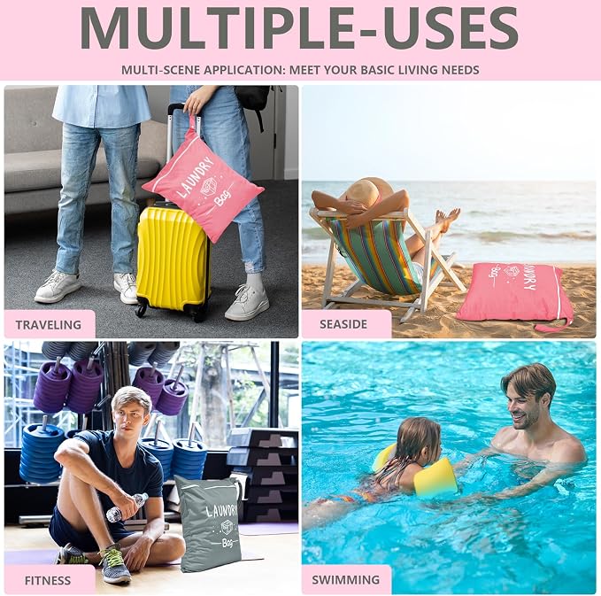 2 Pcs Large Travel Laundry Bag - Image 9