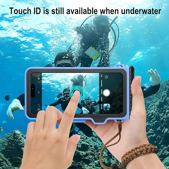 Underwater Phone Case for Snorkeling & Diving, IP68 Waterproof Case for Swimming - Image 3